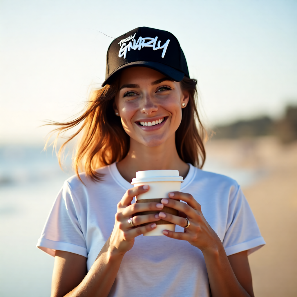 Totally Gnarly Black Cap