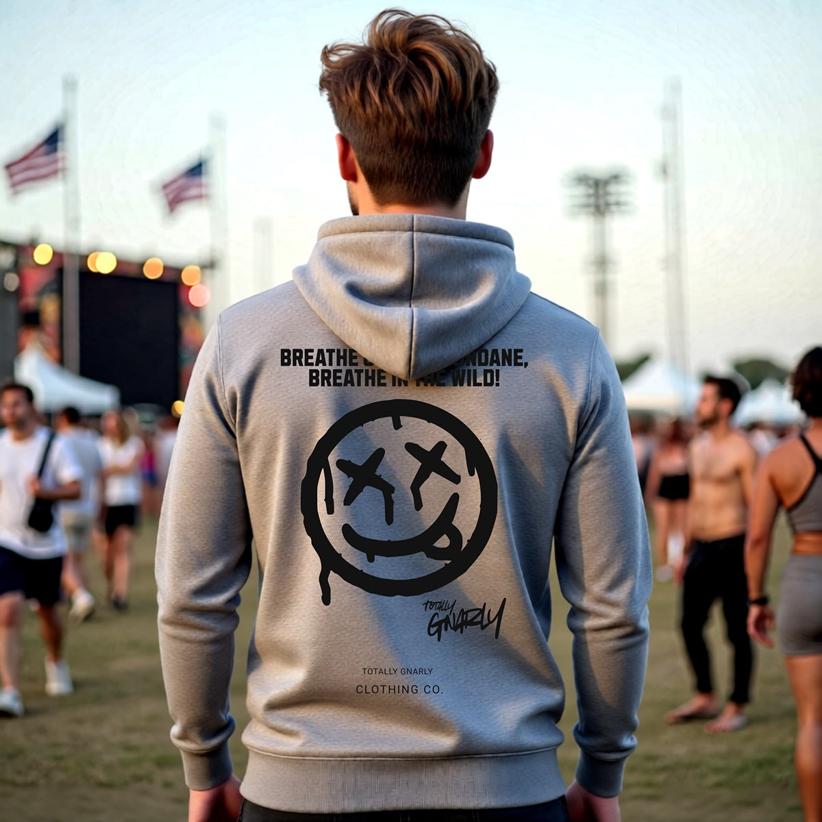 Breathe Out The Mundane Full Zip Hoodie