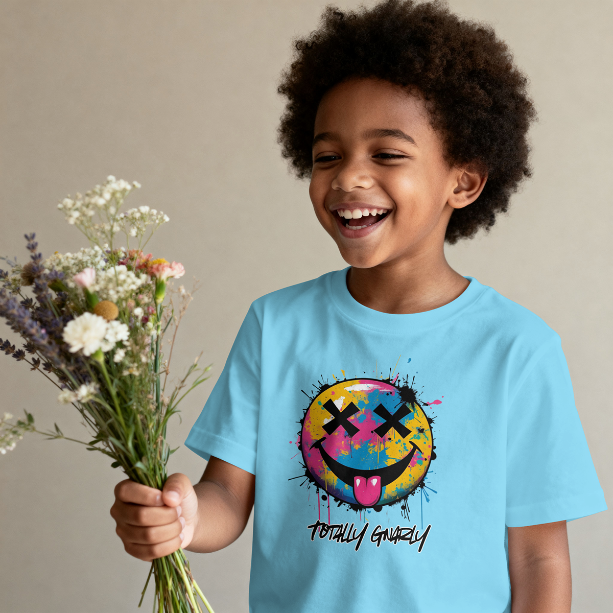 Splatter Face Kids Tee