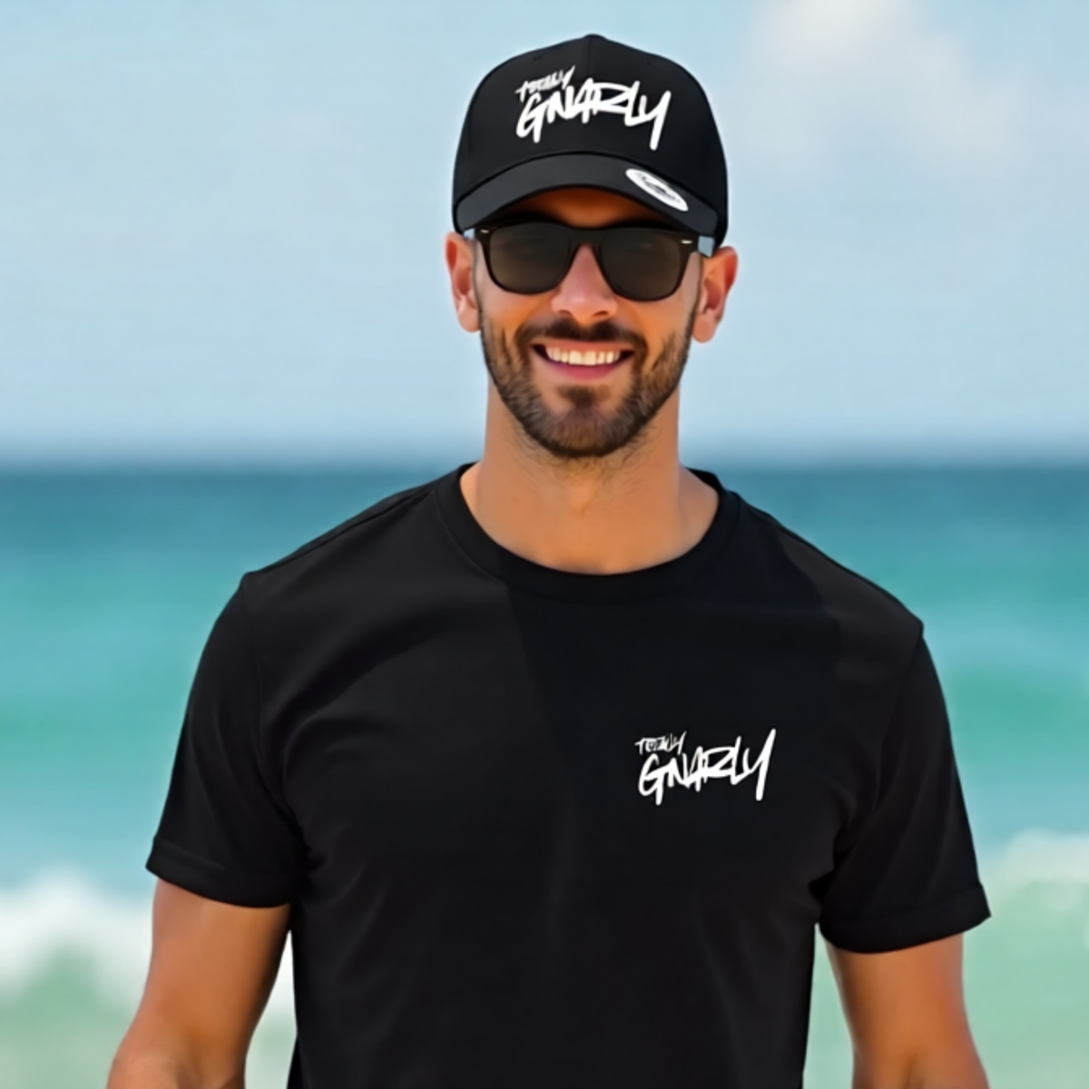 Totally Gnarly Black Cap